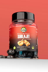 100% Pure Himalayan Shilajit Gummies (Honey & Ginger)