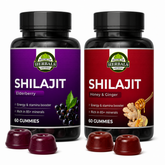 Health Care Bundle - Pack of 2 Shilajit Gummies (Elderberry + Honey&Ginger)
