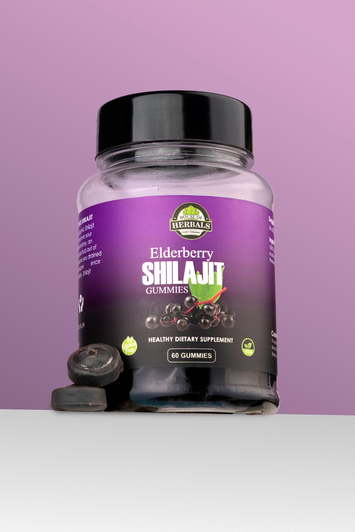 100% Pure Himalayan Shilajit Gummies (Elderberry)