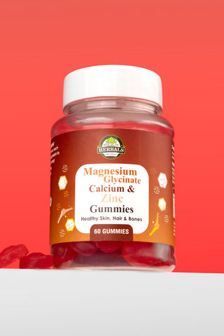 Magnesium Glycinate, Calcium & Zinc Herbal Gummies