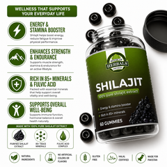 100% Pure Himalayan Shilajit Gummies