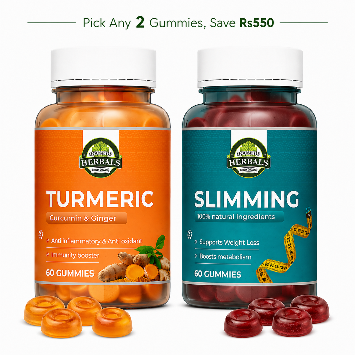 Pack of any 2 Gummies